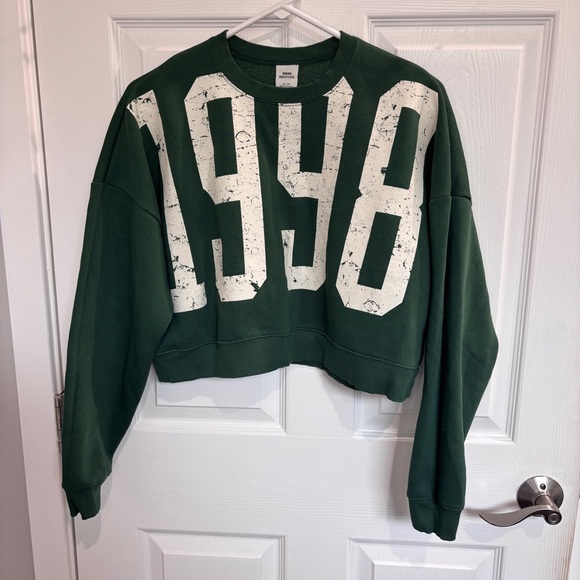 Urban Outfitters 1998 Graphic Cropped Crew Neck Pullover - Picture 5 of 8
